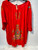 Uncle Frank Red/Orange Long Sleeve Short Dress Size M View 1