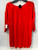 Red/Orange Long Sleeve Short Dress Size M View 2