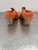 Used Poppy Barley Orange Suede  Low Heels/ Mule 6 60137-S000049883 View 4