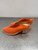 Used Poppy Barley Orange Suede  Low Heels/ Mule 6 60137-S000049883 View 3