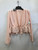 Used Aritzia Sunday Best Pink Front Tie Long Sleeve Top L-12/14 60117-S000100066 View 1