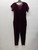 Used Burgundy Smash And Tess Velour Short Sleeve Romper XS-0/2 (1121) 60137-S000051118 View 1
