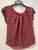7 for Mankind Maroon Top Size L View 1