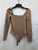 Used Babaton Brown Long Sleeve Bodysuit S-4/6 60117-S000104222 View 1