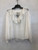 Used NWT Wilfred White Flowy Long Sleeve Top M-8/10 60117-S000105277 View 1
