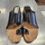 Used Donald Pliner Wedge Sandals 9 60112-S000418663 View 2