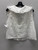 Used white Zara Short Sleeve Top M-8/10 60137-S000064677 View 3
