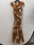 Used Tan / White Addition Elle Satin Sleeveless Ruffle Maxi Wrap Dress B 4X-24 60137-S000064775 View 7