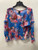 Used Blue Floral Misa Los Angeles Long Sleeve Top S-4/6 60137-S000065113 View 3