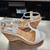 Used Bandolino Wedge Sandals 7.5 60112-S000422355 View 5