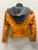 Used Doma Orange Leather Jacket XS-0/2 60137-S000068300 View 3