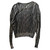 Used Saint Laurent Metallic Gold and Black Long Sleeve top (small) 60099-S000339820 View 3