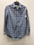 Used Navy Plaid BOSS Mens Long Sleeve Top M/15-15.5 60137-S000076301 View 1