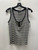 Used Black & Beige Striped Anine Bing Tank Top M-8/10 60137-S000077001 View 1