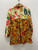 Used Red & Yellow Multicolour Elevenses Anthropologie Button Up Blazer XS-0/2 60137-S000079229 View 3