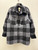 Used Plaid Grey & Black H & M Short Light Jacket S-4/6 60137-S000081057 View 1