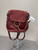 Used Burgundy Chloé Faye mini backpack in red calfskin and suede with gold-tone hardware 60137-S000082161 View 1