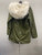 Used Green Mr & Mrs Italy Short Rabbit  Fur Parka / Coat M-8/10 60137-S000082191 View 5