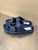 Used Navy Birkenstock Flats 9 Mar 29 60137-S000082245 View 3
