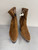 Used Brown Faux Suede Design Lab Ankle Boots 7.5 60137-S000084730 View 1