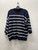 Used Navy stripe H & M Heavyweight Sweater M-8/10 60137-S000086612 View 3