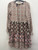 Used Tan Multicolour Anthropologie Tiered Ruffle Short Dress B S-4/6 60137-S000091161 View 3