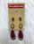 Used Red Stone Earrings 60124-S000189225 View 1