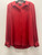 Used BTS Red Tahari Long Sleeve Top S-4/6 60137-S000098654 View 1