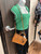 Used Halston Large Leather Handbag 60043-S000928502 View 5