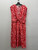 Used Red Floral Sleeveless Long Dress B L-12/14 60137-S000102430 View 3