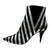 Used Saint Laurent Striped Snakeskin Effect Ankle Boots 10 60099-S000365017 View 1