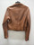 Used Brown Leather Arma Blazer M-8/10 60137-S000116683 View 3