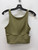 Used Green BTS Lululemon Athletica Power Pivot Ribbed Tank Top S-4/6 60137-S000117535 View 1