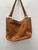Used Brown Fossil Large Leather Handbag 60137-S000118115 View 1