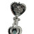 Used Judith Ripka sterling silver heart drop earrings 60099-S000374521 View 3