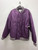 Used Purple BTS Aritzia TNA Stadium Satin Short Light Jacket L-12/14 60137-S000119958 View 1