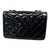 Used Chanel Patent leather Eyelet Wallet on Chain Black 60099-S000376960 View 2