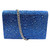 Used Alexander Mcqueen Calfskin Crystal Skull hot fix Electric Blue 60099-S000376965 View 2