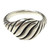 Used David Yurman Sterling Silver Sculpted Pinky Ring size 4.5 60099-S000377013 View 2