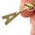 Used Dior 'A' Initial Tribale Earrings with Pearl backing 60099-S000377018 View 4