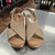 Used Clarks Wedge Sandals 8 60112-S000443584 View 2