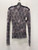 Used Free People Sheer Grey Floral Long Sleeve Top M-8/10 60137-S000123022 View 1