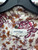 Used Beige & Purple Floral Porridge Anthropologie Short Sleeve Top L-12/14 60137-S000123857 View 2