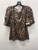 Used Cheetah Print Reitmans Short Sleeve Top L-12/14 60137-S000123957 View 1