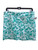 Teal and white palm leaf pattern View 1