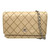 Used Chanel Fancy CC Stitched Lambskin Quilted Wallet On Chain Beige 60099-S000379282 View 8