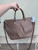 Used Authentic Louis Vuitton Montaigne MM Monogram Empreinte Leather Galet Taupe Crossbody Tote 60032-S000708215 View 2