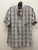 Used Blue Orange Check Eddie Bauer Mens Short Sleeve Top L/16-16.5 60137-S000129685 View 1