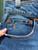 Close up of Frye Logo on rivets and embroidery View 4