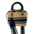 Used Christian Dior Medium Lady Dior Bag in Natural Rattan & Blue Dior Oblique 60099-S000384126 View 3